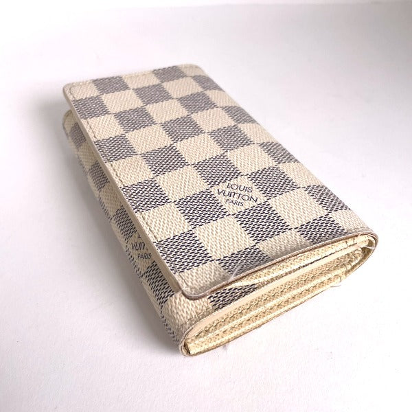 LOUIS VUITTON Bifold Wallet N61744 Damier Azur canvas, leather white Portefeuille Tresol Women(Unisex) Used Authentic