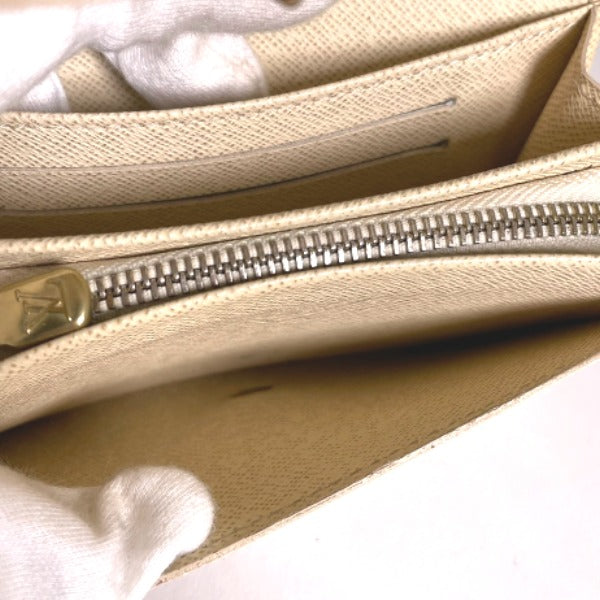 LOUIS VUITTON Bifold Wallet N61744 Damier Azur canvas, leather white Portefeuille Tresol Women(Unisex) Used Authentic