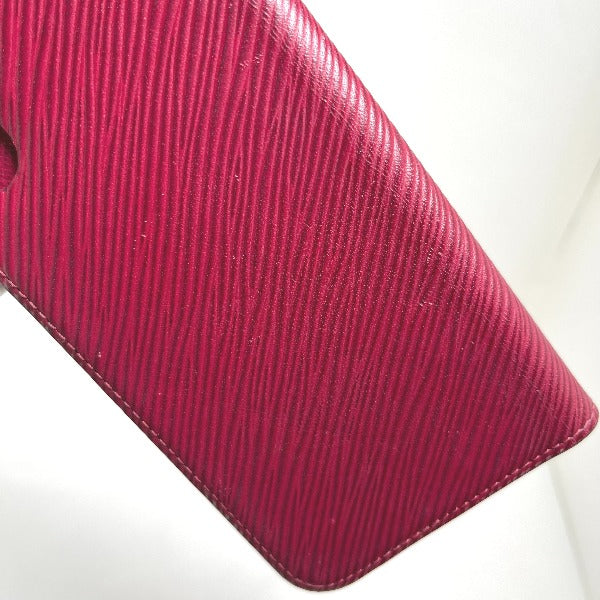LOUIS VUITTON iPhone case M64468 Epi Leather wine-red Epi iPhone X / XS Folio