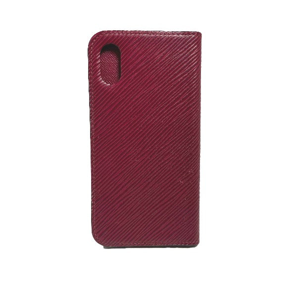 LOUIS VUITTON iPhone case M64468 Epi Leather wine-red Epi iPhone X / XS Folio