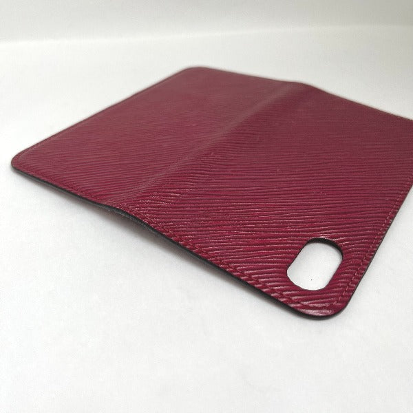 LOUIS VUITTON iPhone case M64468 Epi Leather wine-red Epi iPhone X / XS Folio