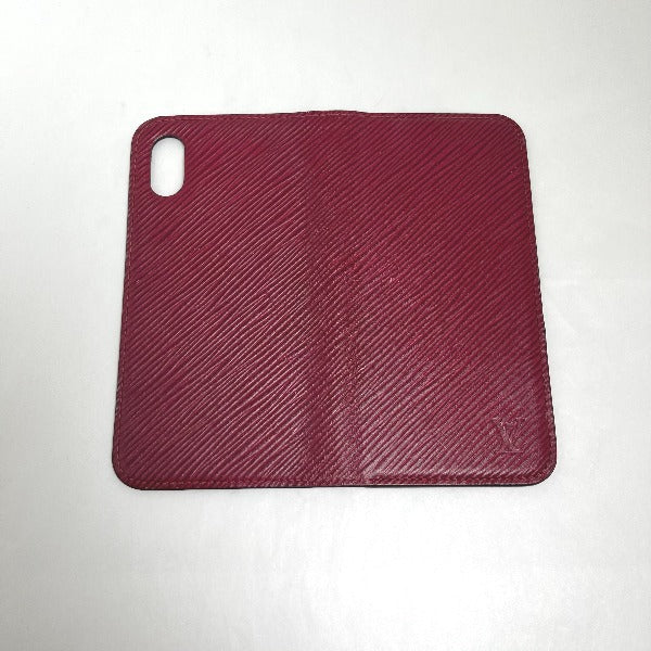 LOUIS VUITTON iPhone case M64468 Epi Leather wine-red Epi iPhone X / XS Folio