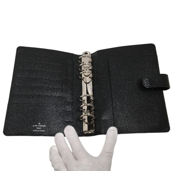 LOUIS VUITTON Notebook cover R20042 Epi Leather Noir Epi Agenda MM