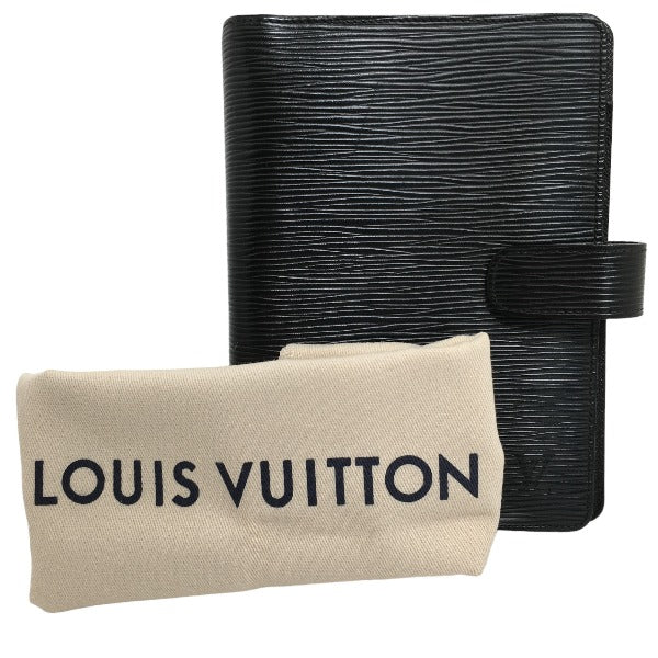 LOUIS VUITTON Notebook cover R20042 Epi Leather Noir Epi Agenda MM