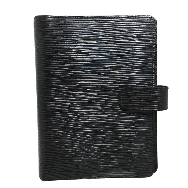 LOUIS VUITTON Notebook cover R20042 Epi Leather Noir Epi Agenda MM