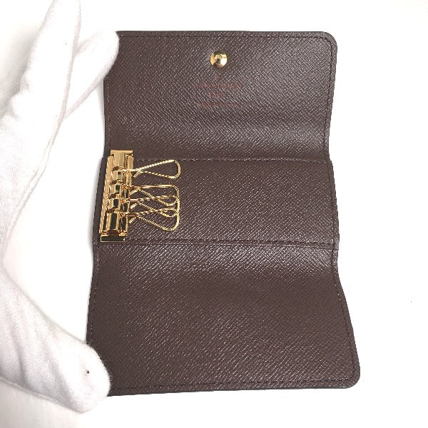 LOUIS VUITTON Key case Key holder N62631 Damier canvas Brown Key case for 4 Key holder Damier Multicles4 unisex(Unisex) Used Authentic