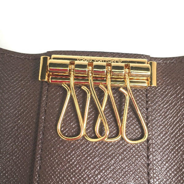 LOUIS VUITTON Key case Key holder N62631 Damier canvas Brown Key case for 4 Key holder Damier Multicles4 unisex(Unisex) Used Authentic