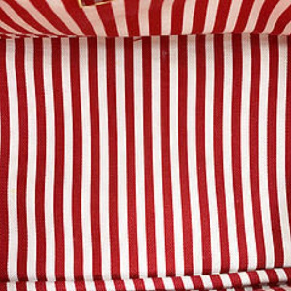 PRADA Tote Bag denim Red canvas Canapa