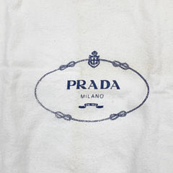 PRADA Tote Bag denim Red canvas Canapa