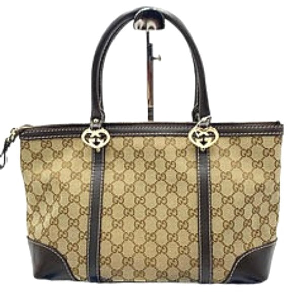 GUCCI Tote Bag 257069 GG canvas beige GG pattern canvas