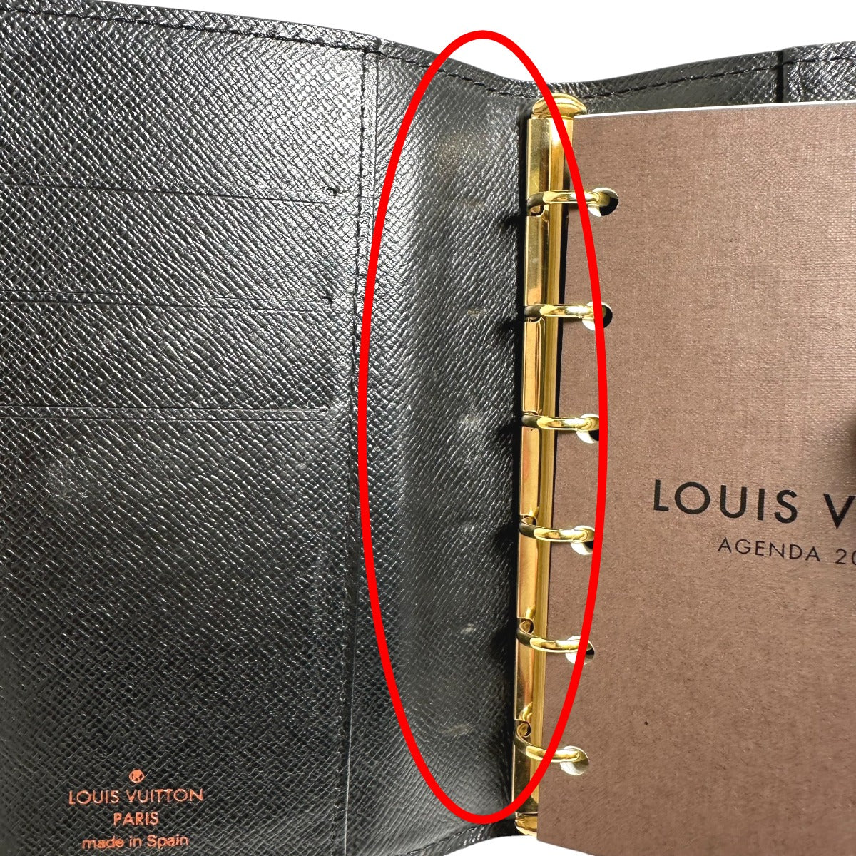 LOUIS VUITTON Notebook cover R20052 Epi Leather black Epi Agenda PM