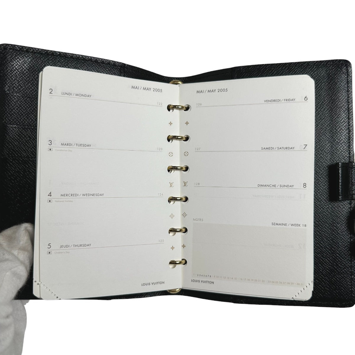 LOUIS VUITTON Notebook cover R20052 Epi Leather black Epi Agenda PM