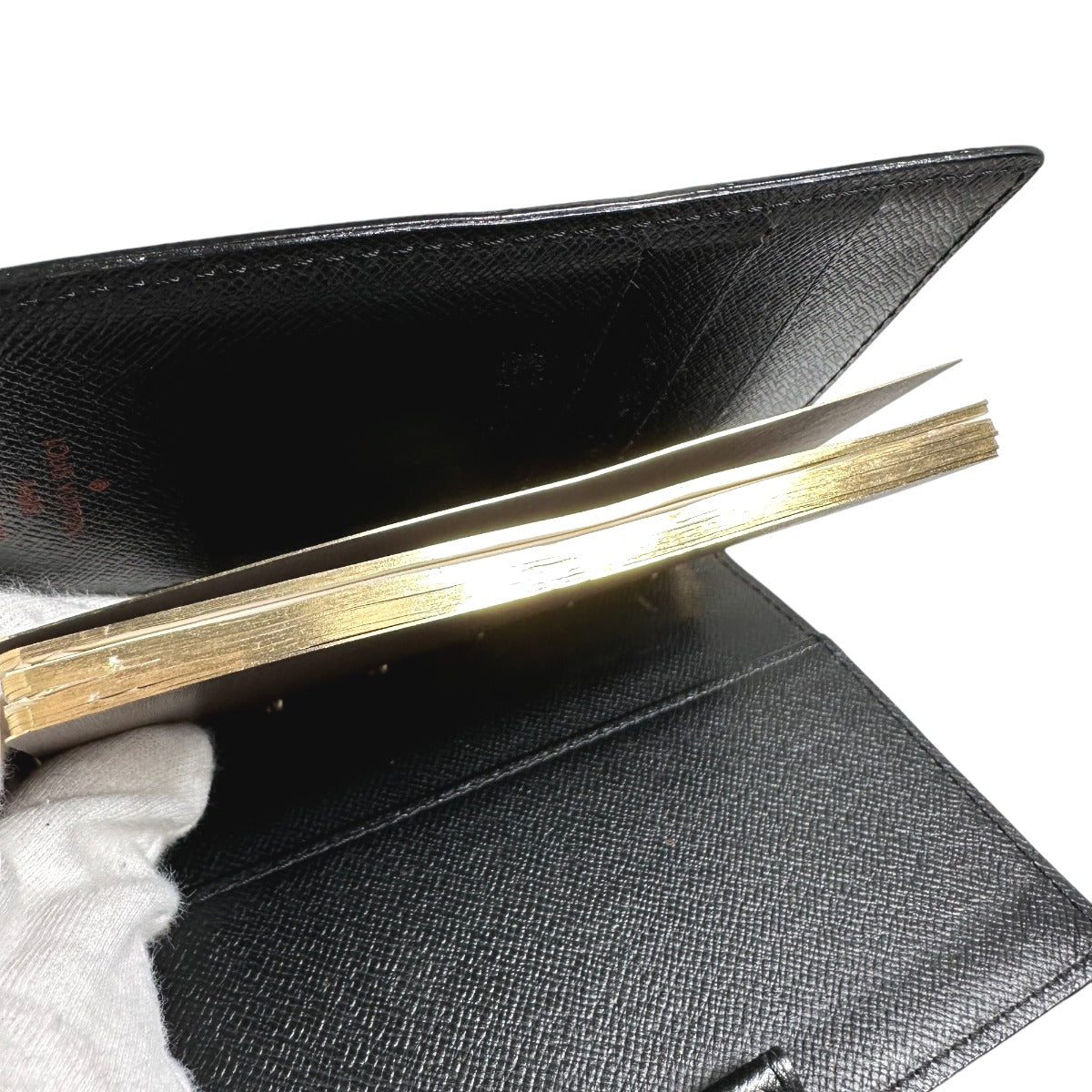 LOUIS VUITTON Notebook cover R20052 Epi Leather black Epi Agenda PM