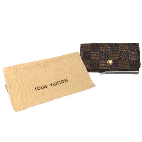LOUIS VUITTON Key case Key holder N62631 Damier canvas Brown Damier Multicles4