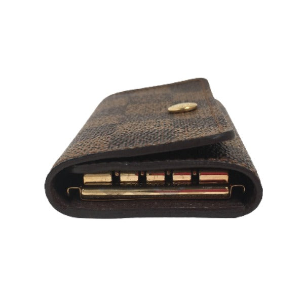 LOUIS VUITTON Key case Key holder N62631 Damier canvas Brown Damier Multicles4