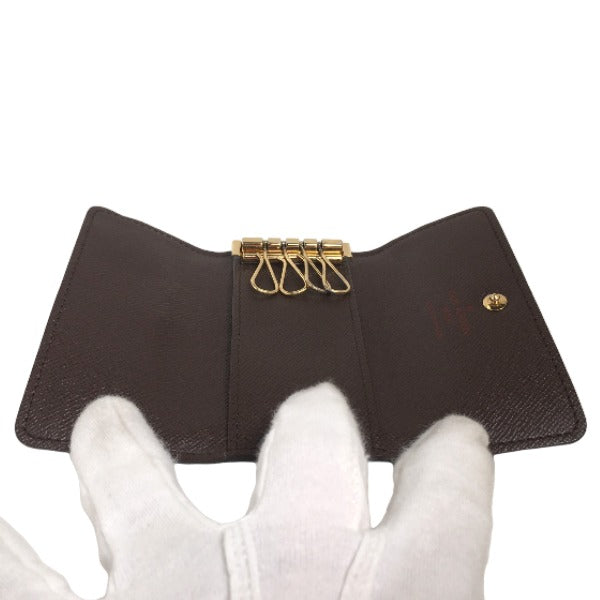 LOUIS VUITTON Key case Key holder N62631 Damier canvas Brown Damier Multicles4