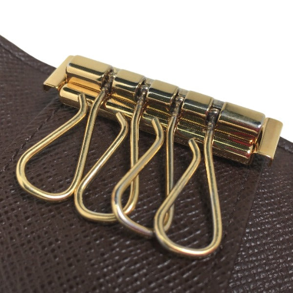 LOUIS VUITTON Key case Key holder N62631 Damier canvas Brown Damier Multicles4