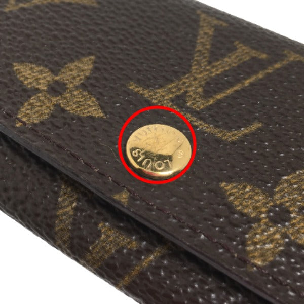 LOUIS VUITTON Key case Key holder M69517 Monogram canvas Brown Monogram Multicles4