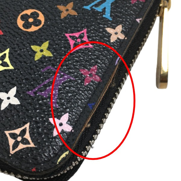 LOUIS VUITTON Long Wallet Purse M60050 Monogram canvas, leather Multicolor x noir Long Wallet Purse Monogram multicolor Zippy wallet Women(Unisex) Used Authentic