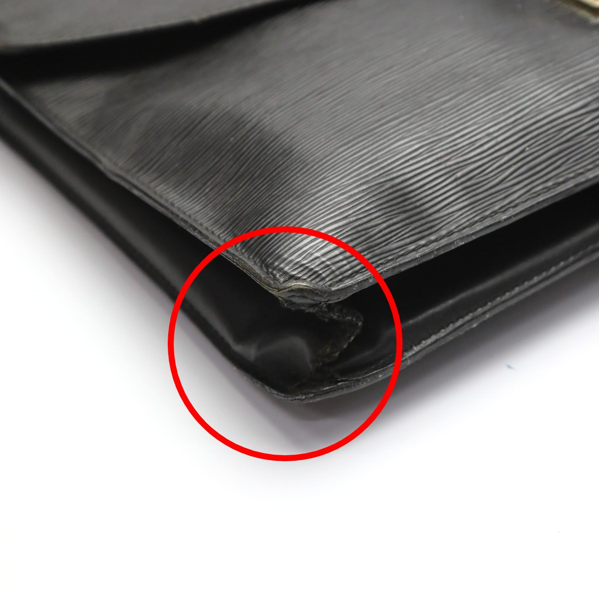 LOUIS VUITTON Business bag M54462 Epi Leather Noir Epi Porto de cuman bandouliere