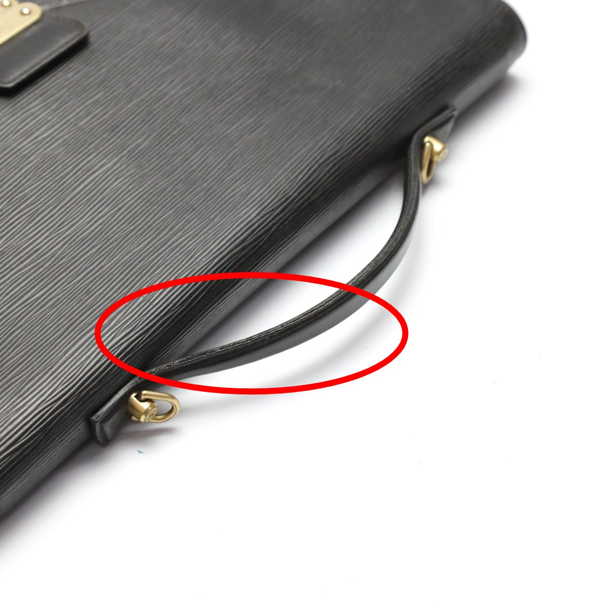 LOUIS VUITTON Business bag M54462 Epi Leather Noir Epi Porto de cuman bandouliere