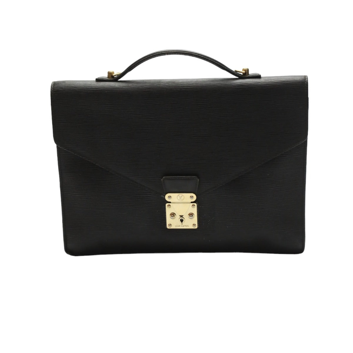 LOUIS VUITTON Business bag M54462 Epi Leather Noir Epi Porto de cuman bandouliere