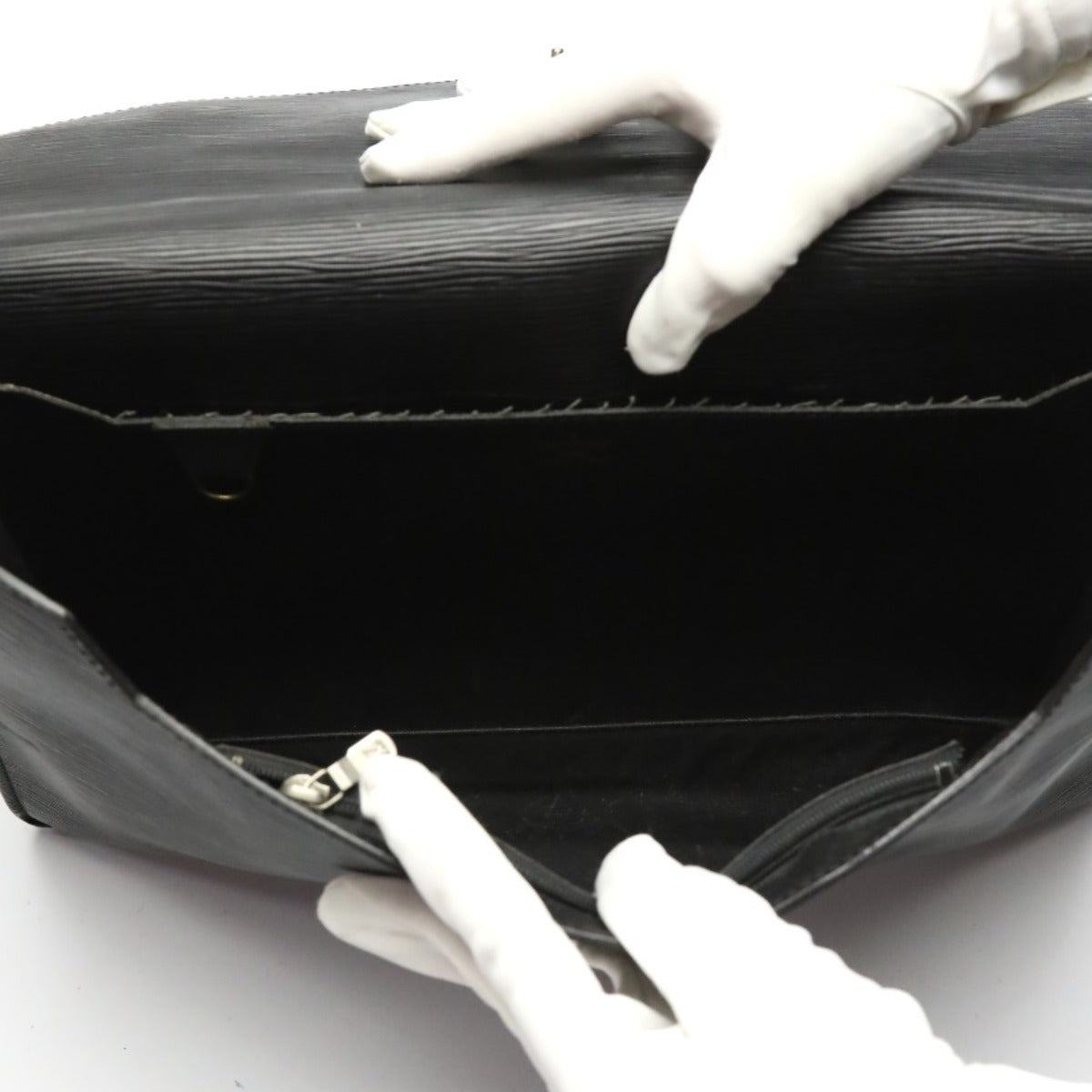 LOUIS VUITTON Business bag M54462 Epi Leather Noir Epi Porto de cuman bandouliere