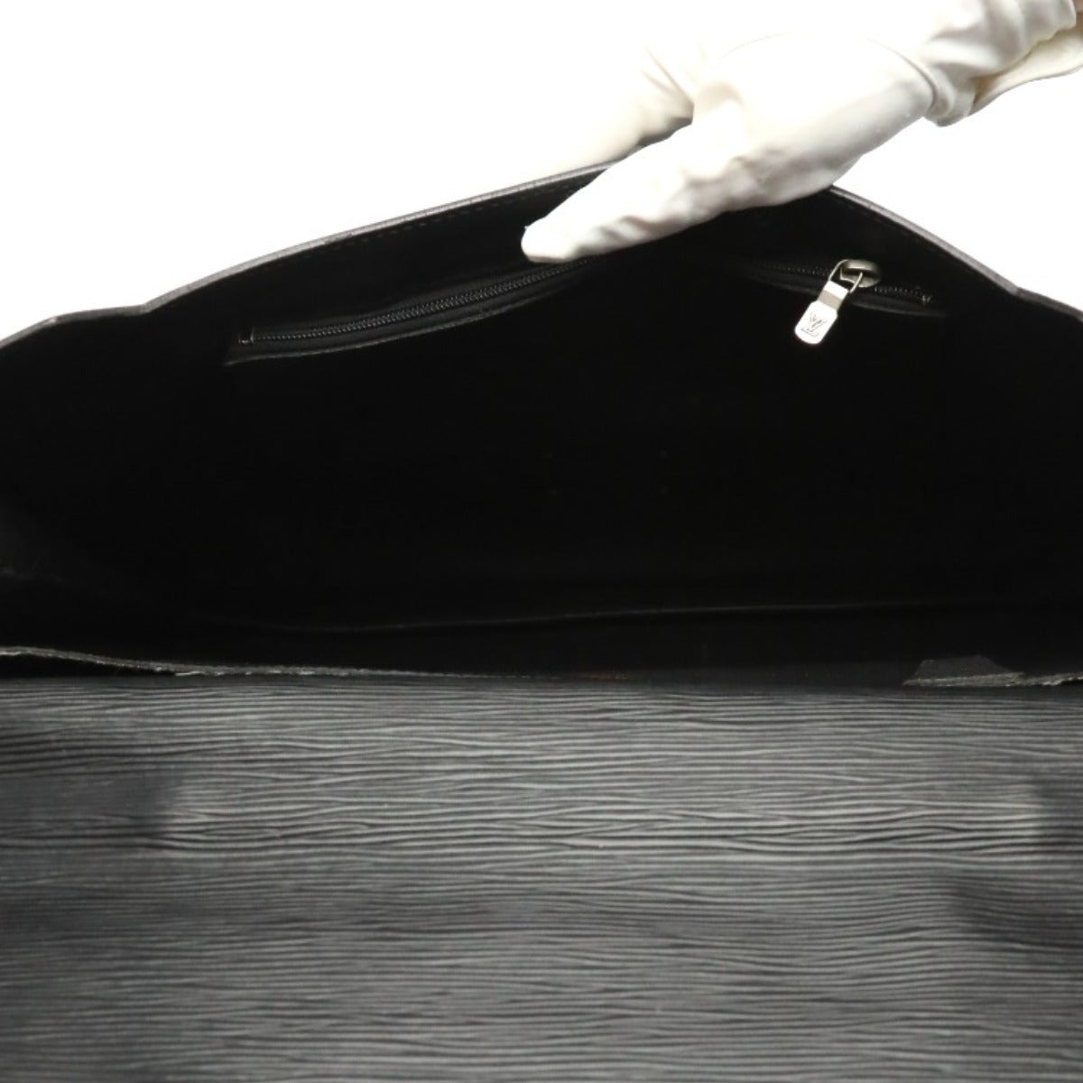 LOUIS VUITTON Business bag M54462 Epi Leather Noir Epi Porto de cuman bandouliere