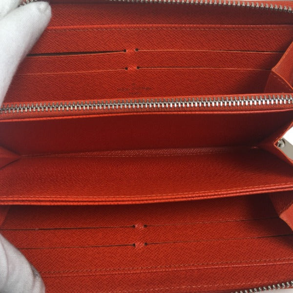 LOUIS VUITTON Long Wallet Purse M60310 Epi Leather Orange Epi Zippy wallet