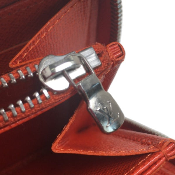 LOUIS VUITTON Long Wallet Purse M60310 Epi Leather Orange Epi Zippy wallet