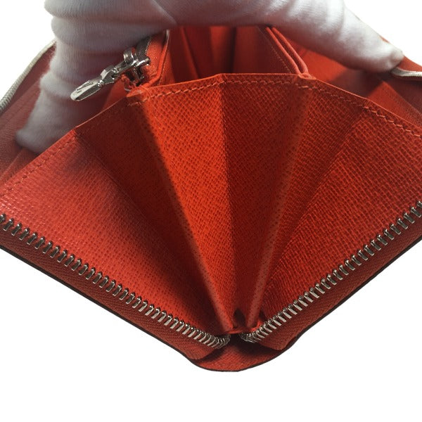 LOUIS VUITTON Long Wallet Purse M60310 Epi Leather Orange Epi Zippy wallet