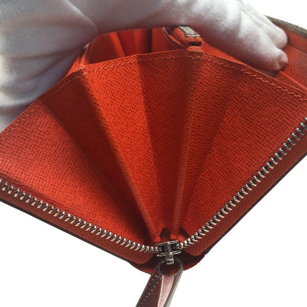 LOUIS VUITTON Long Wallet Purse M60310 Epi Leather Orange Epi Zippy wallet