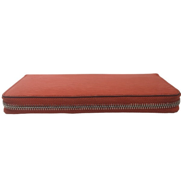 LOUIS VUITTON Long Wallet Purse M60310 Epi Leather Orange Epi Zippy wallet