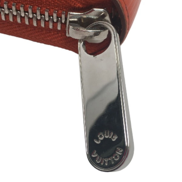 LOUIS VUITTON Long Wallet Purse M60310 Epi Leather Orange Epi Zippy wallet