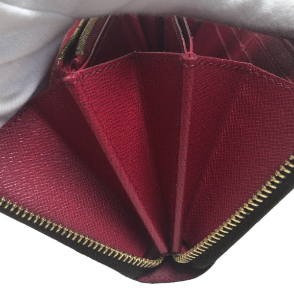 LOUIS VUITTON Long Wallet Purse M41895 Monogram canvas Fuchsia Monogram Zippy wallet