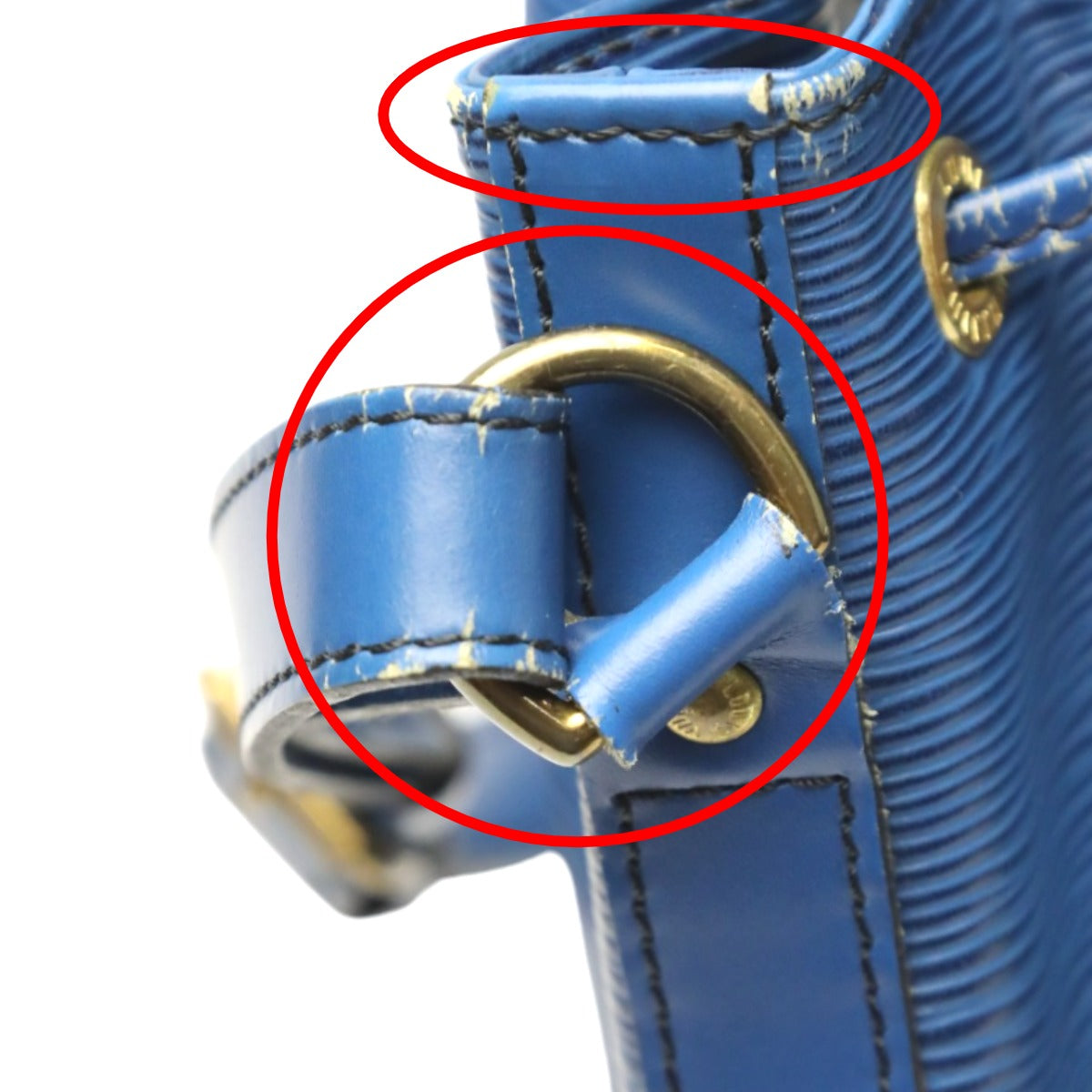 LOUIS VUITTON Shoulder Bag M44005 Epi Leather blue Epi Noe