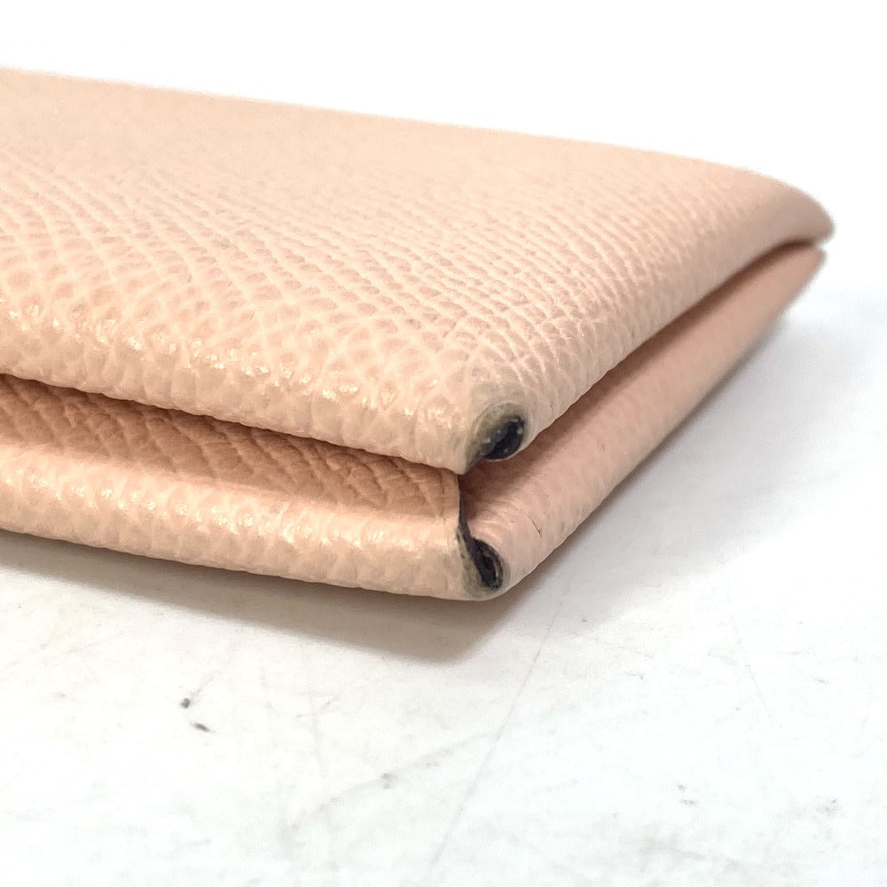 HERMES Card Case Epsom Pink type By color Calvi Verso Women Used Authentic