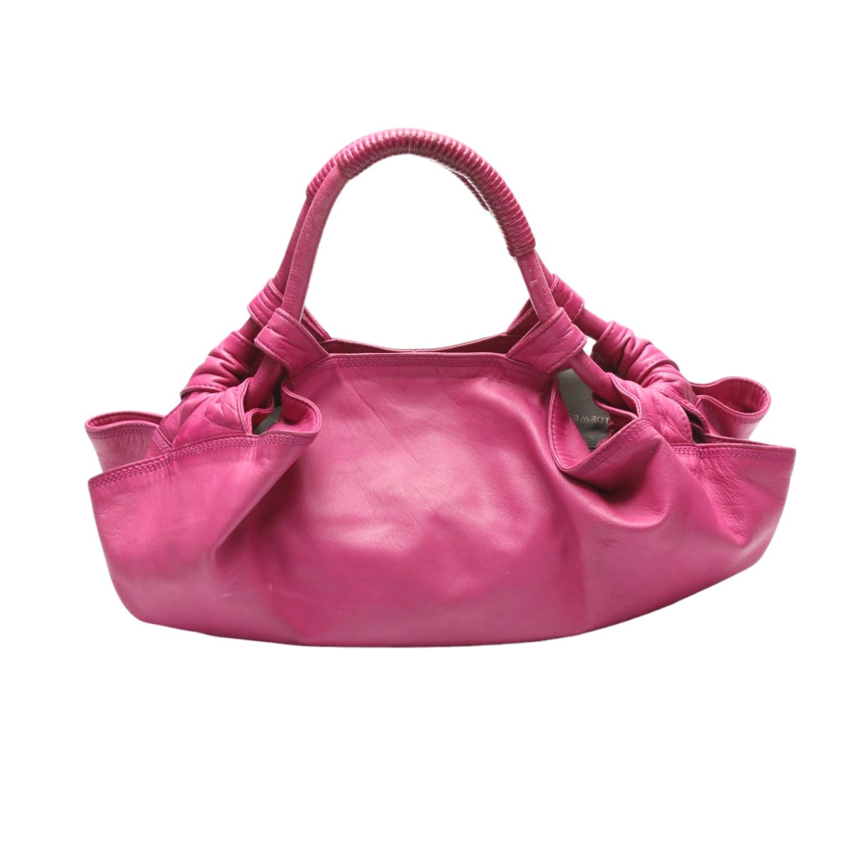 LOEWE Handbag Calfskin pink Handbag Nappa Aire Women Used Authentic