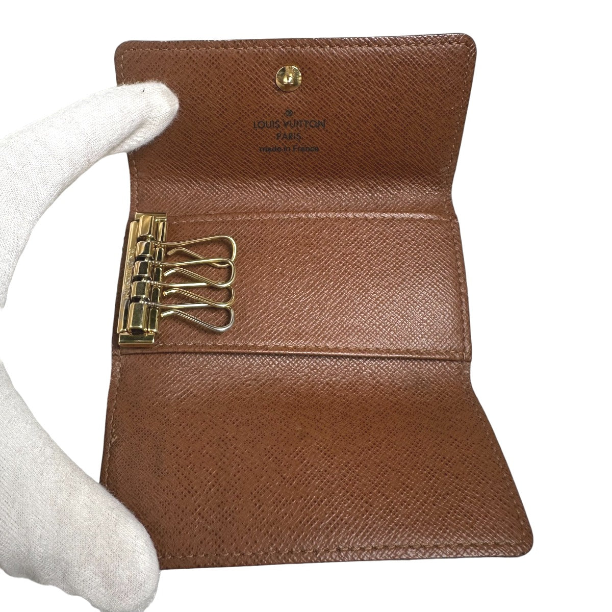 LOUIS VUITTON Key case Key holder M62631 Monogram canvas Brown Multicles4 Monogram Key case for 4 Key holder unisex(Unisex) Used Authentic