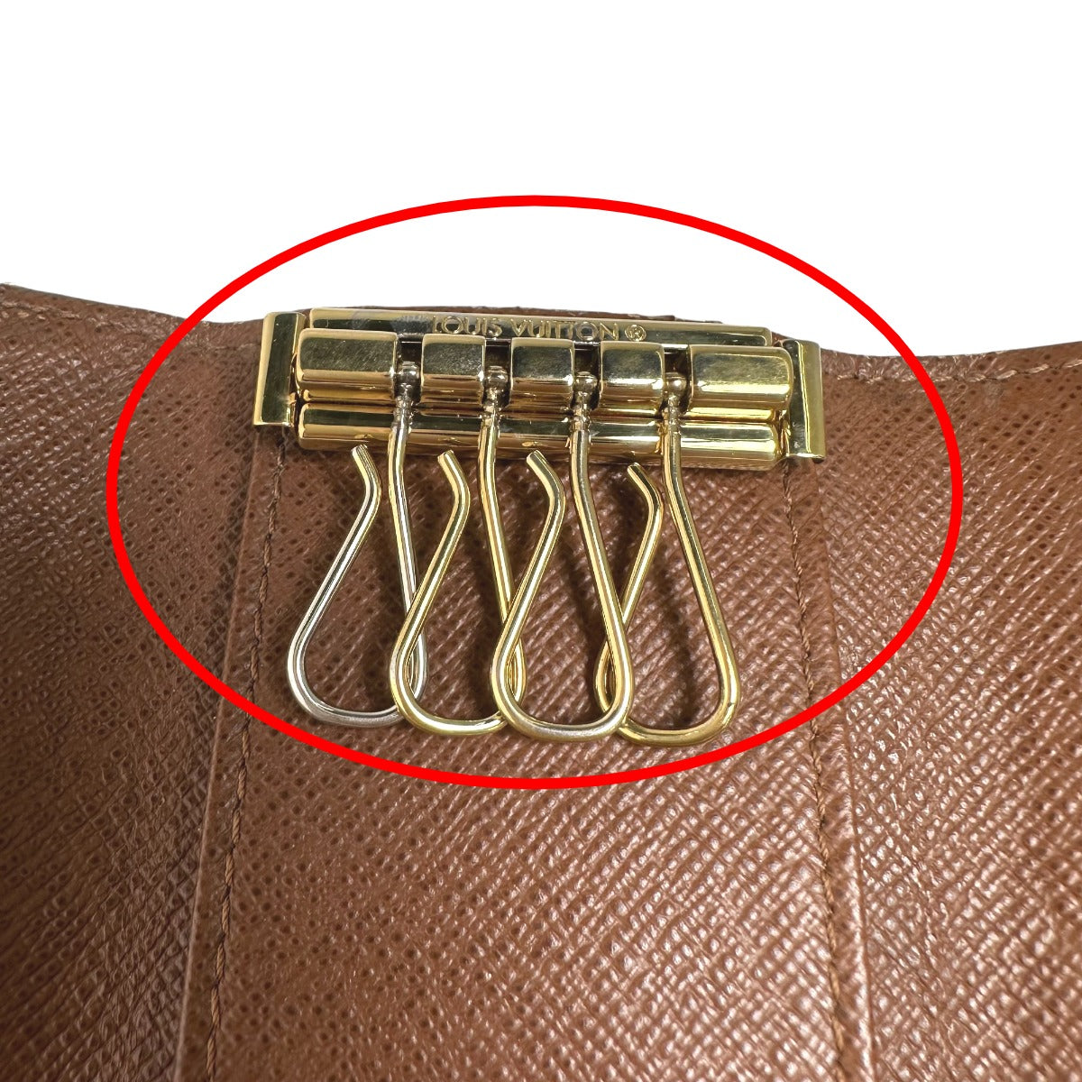 LOUIS VUITTON Key case Key holder M62631 Monogram canvas Brown Multicles4 Monogram Key case for 4 Key holder unisex(Unisex) Used Authentic