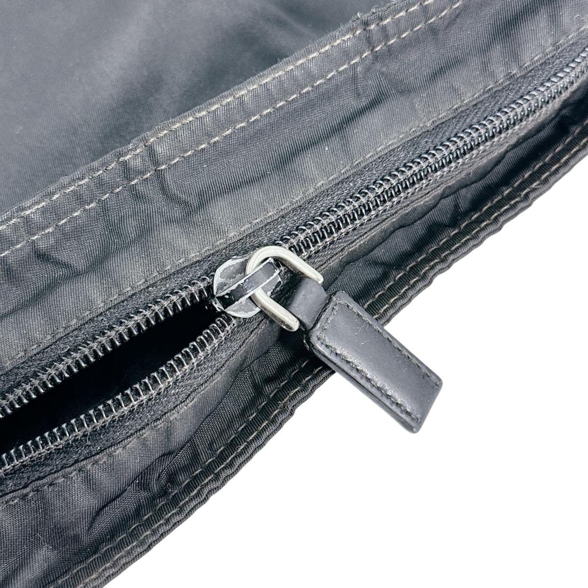 PRADA Shoulder Bag Nylon black Triangle logo