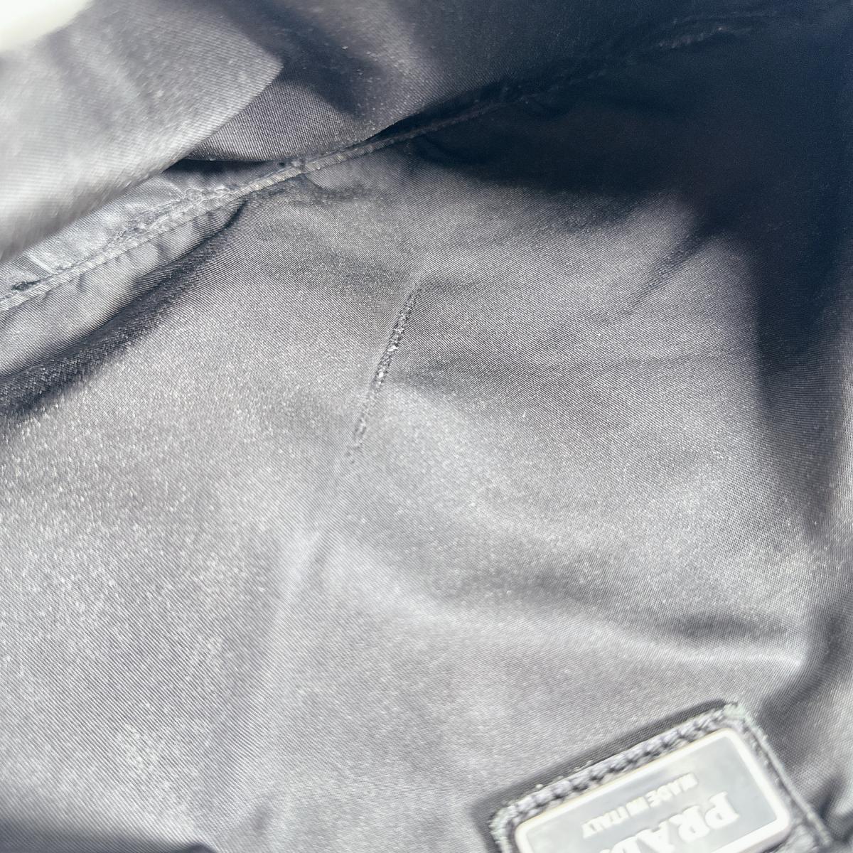 PRADA Shoulder Bag Nylon black Triangle logo