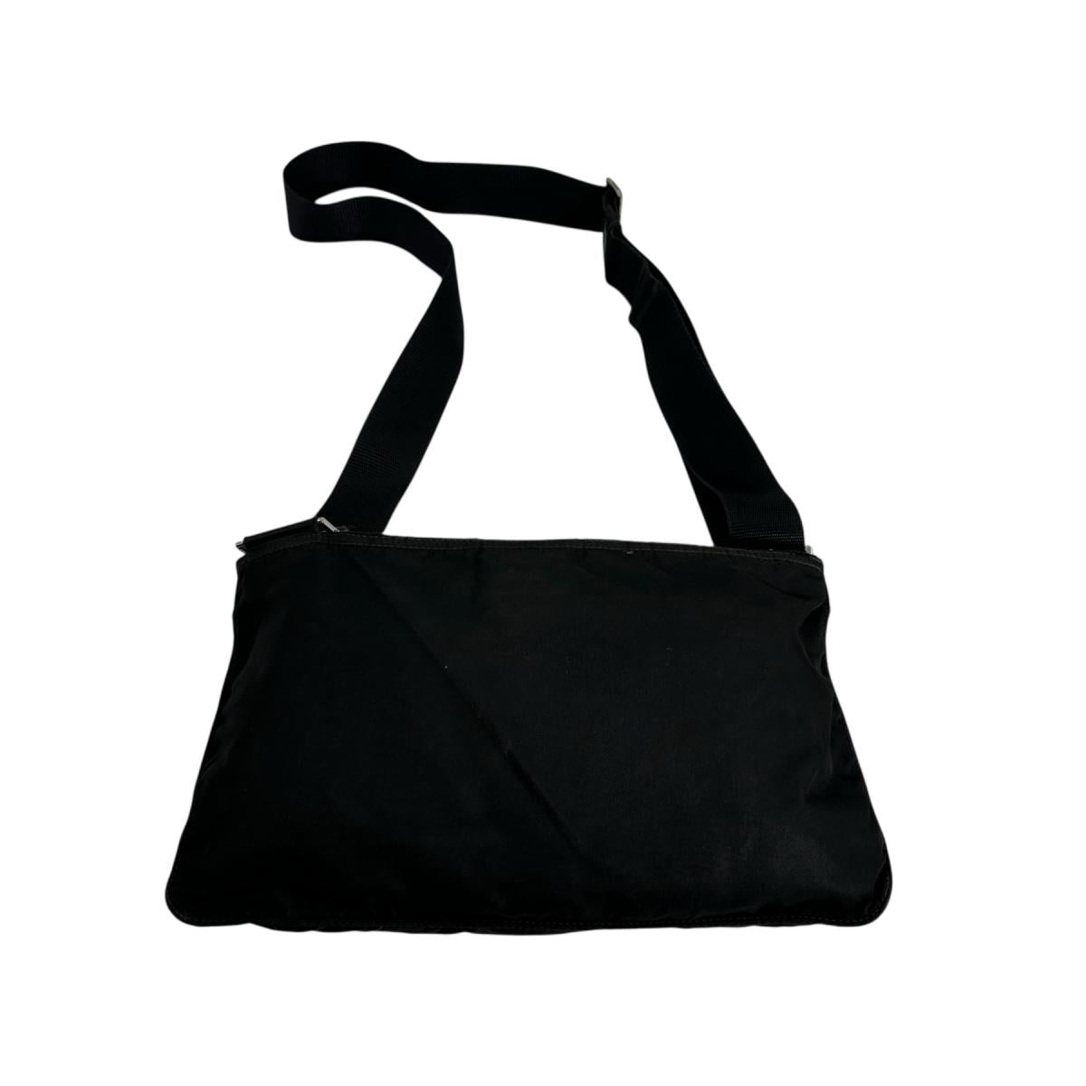 PRADA Shoulder Bag Nylon black Triangle logo