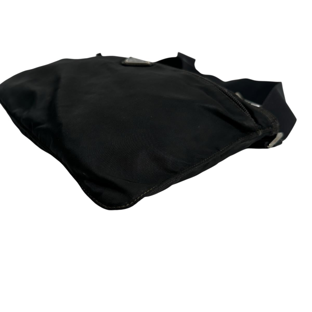 PRADA Shoulder Bag Nylon black Triangle logo