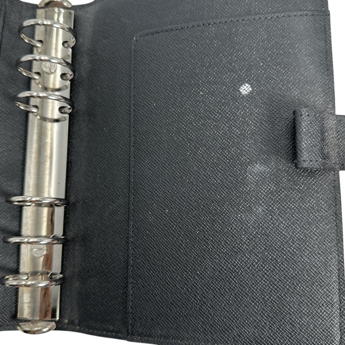 LOUIS VUITTON Notebook cover R20242 Damier Grafitto Canvas Black x gray Damier Graphite Agenda MM