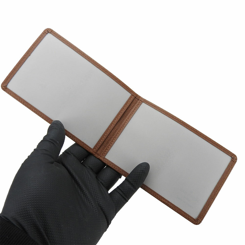 LOUIS VUITTON Pass case leather Brown