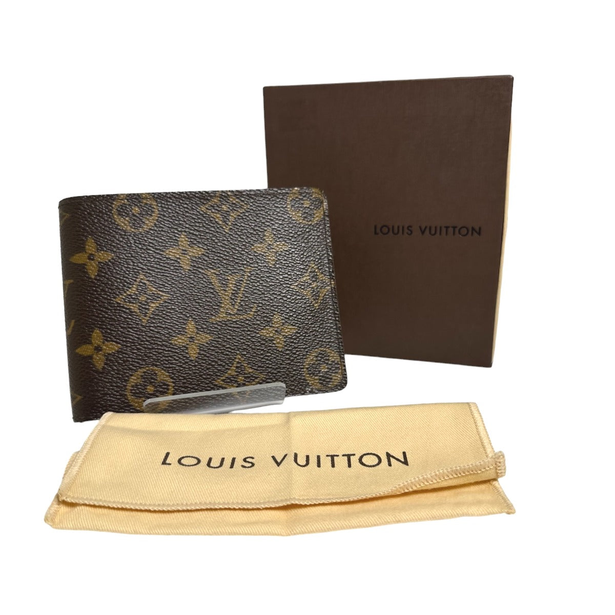 LOUIS VUITTON Bifold Wallet M60026 Monogram canvas Brown Bifold Wallet Monogram Portefeuille Florin unisex(Unisex) Used Authentic