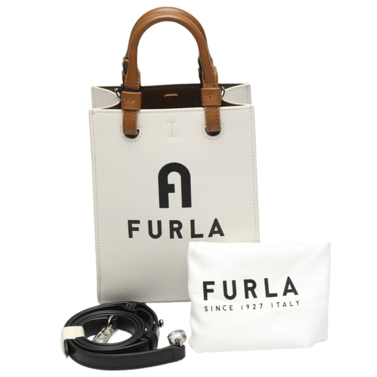 Furla Shoulder Bag WB00729-BX1230-1843S leather leather white Shoulder Bag WB00729-BX1230-1843S Women Used Authentic