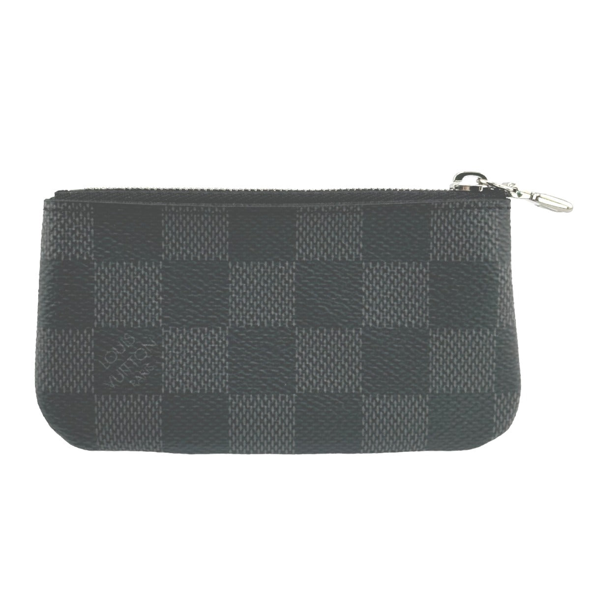 LOUIS VUITTON Key case Key holder N60155 Damier Grafitto Canvas gray Graphite Pochette Cre
