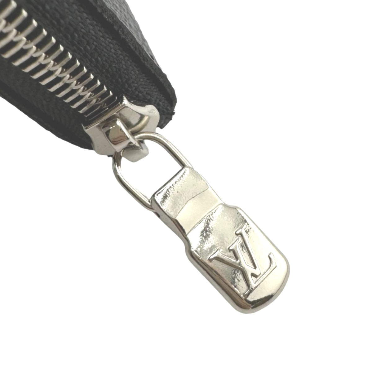 LOUIS VUITTON Key case Key holder N60155 Damier Grafitto Canvas gray Graphite Pochette Cre